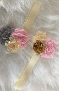 3-Flower Combo Headband