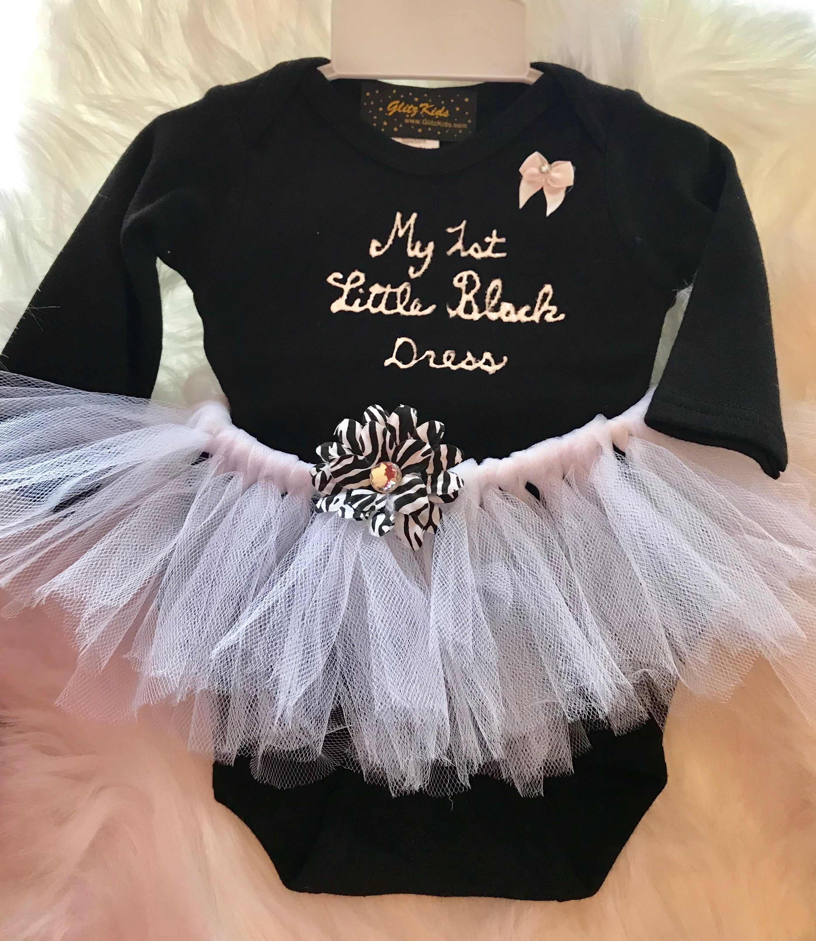 Little black dress on sale onesie for baby girl