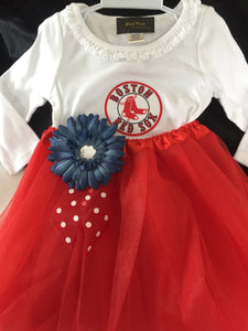Boston Red Sox Tutu Outfit